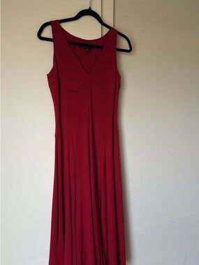 Ralph Lauren Crimson Red Maxi Dress